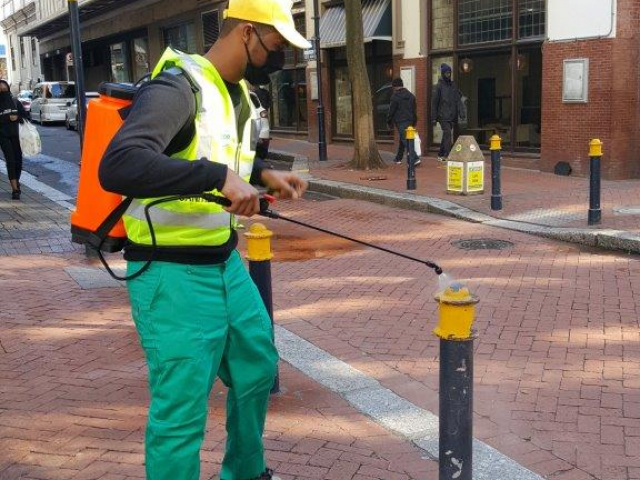 Urban Sanitiser Ambassadors in the CBD