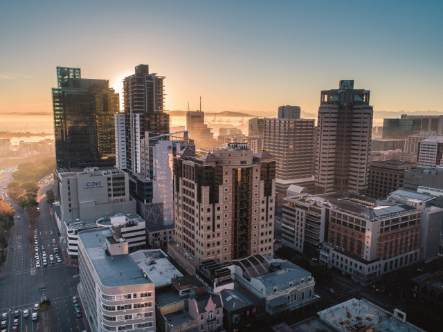 Cape Town CBD at sunrise